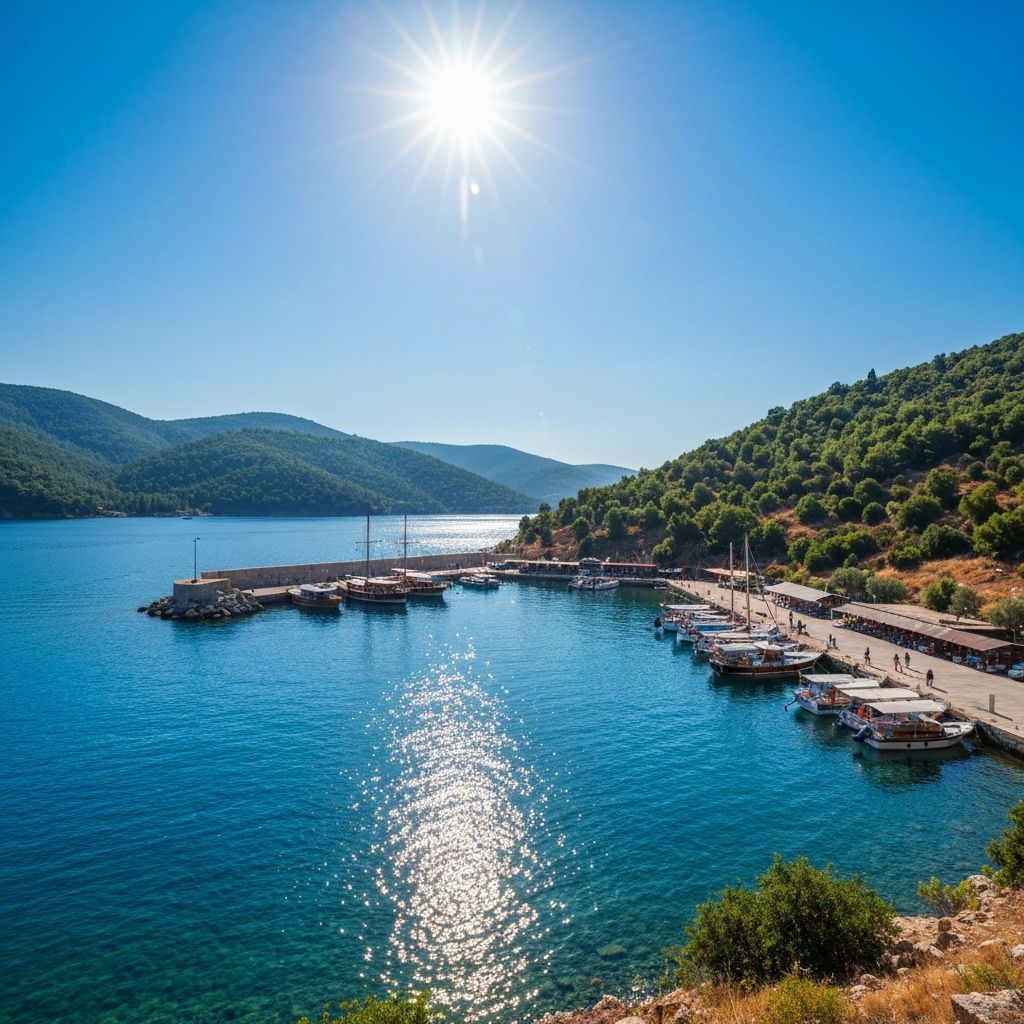 Scenic Marmara Sea coastline view from Darıca