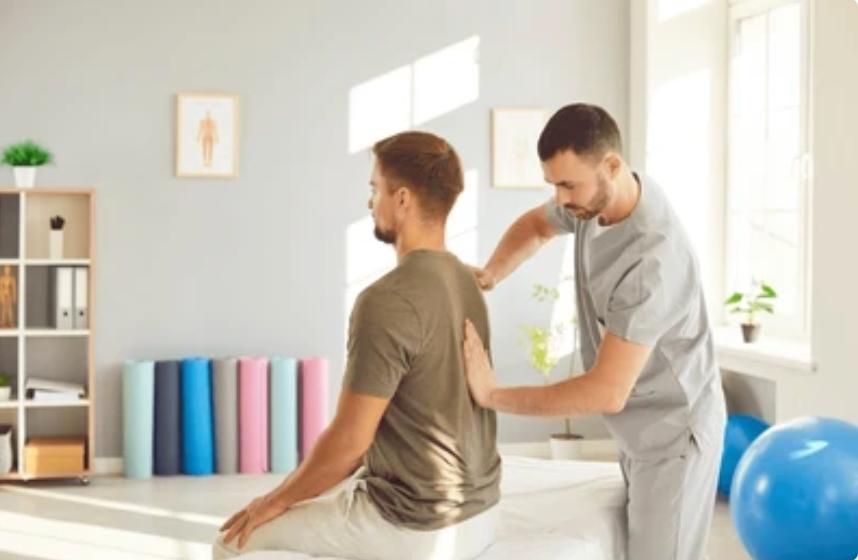 Manual therapy session showing specialized treatment techniques